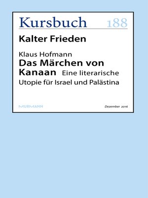 cover image of Das Märchen von Kanaan